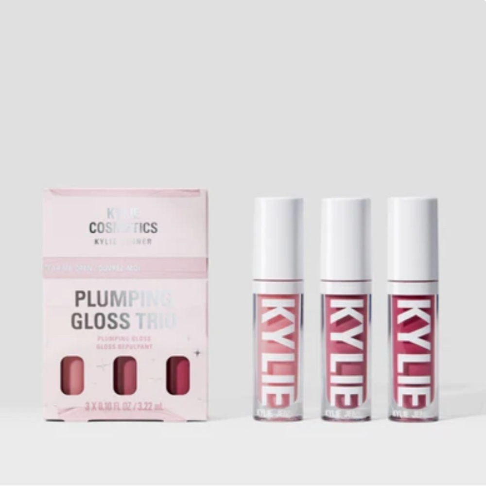 Kylie Cosmetics Plumping Lip Gloss Trio - Vibrant Pink Collection
